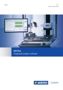 ACCTee for Form Measuring brochure cover
