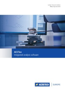 ACCTee for Surface Measuring brochure cover