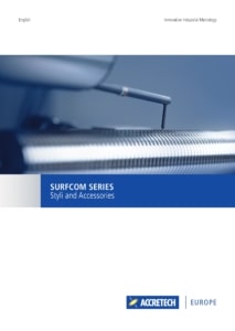 SURFCOM Accessories brochure cover