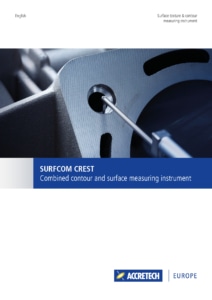 SURFCOM CREST brochure cover