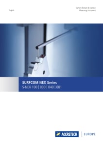 SURFCOM NEX brochure cover