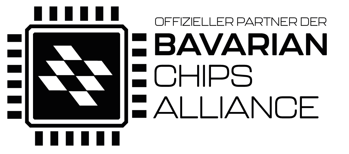 Logo der Bavarian Chip Alliance, bei der wir offizieller Partner sind.