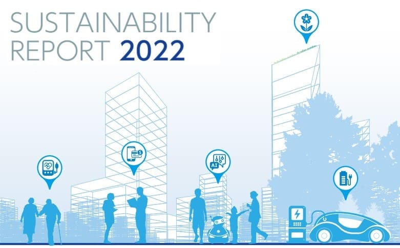 Bild vom Deckblatt des Sustainability Reports