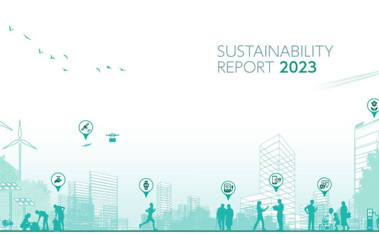 Bild vom Deckblatt des Sustainability Reports